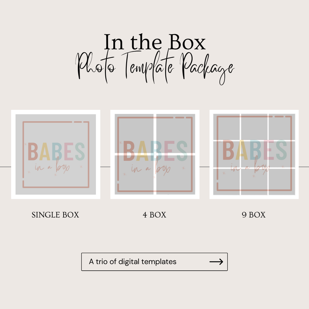 In the Box Photo Template Package