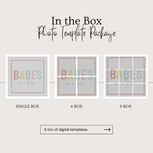 In the Box Photo Template Package